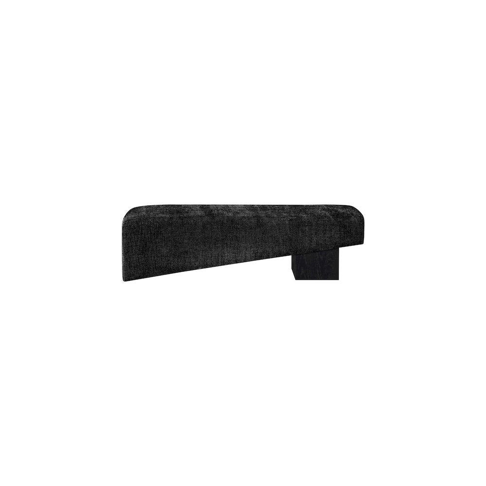 Alora Black Fabric Bench