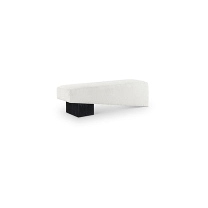 Alora Cream Fabric Bench