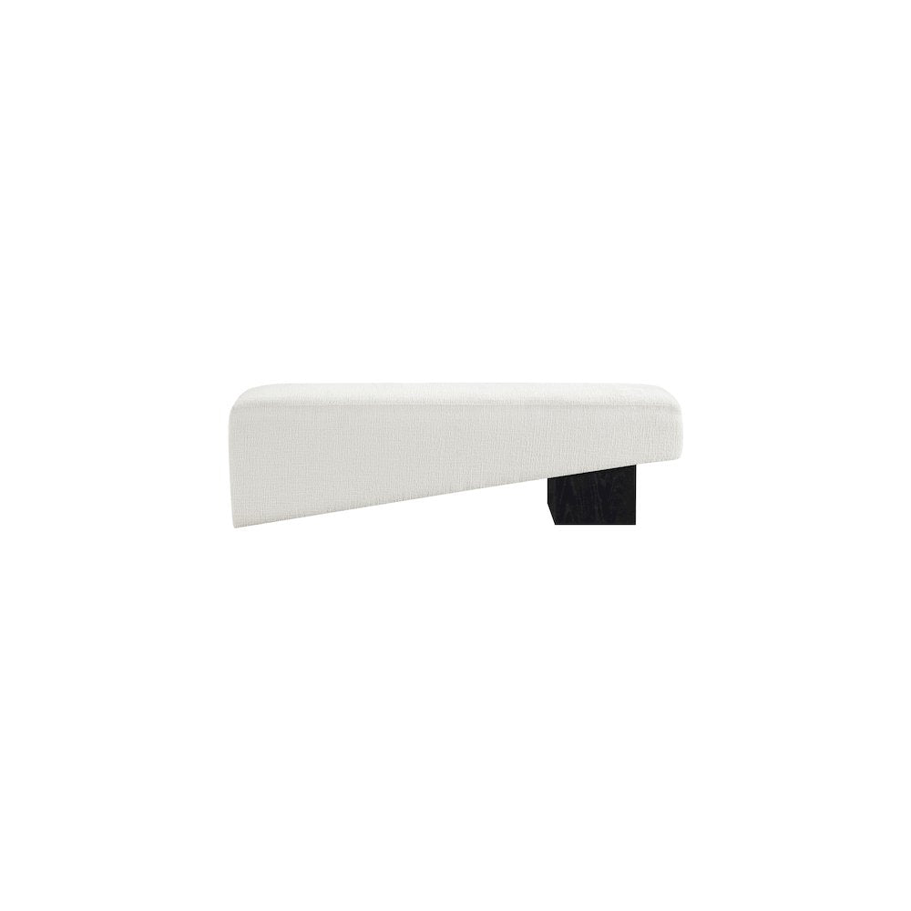 Alora Cream Fabric Bench