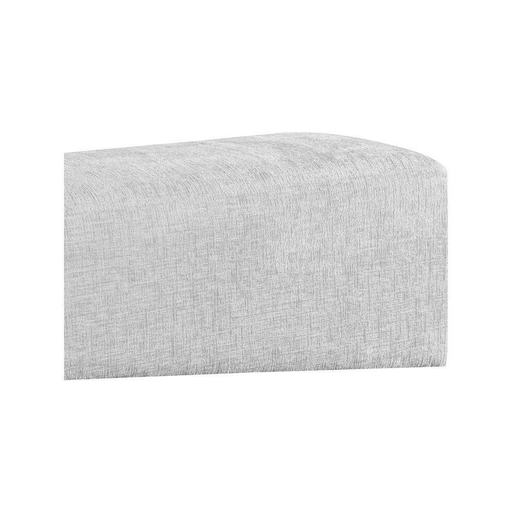 Alora Grey Fabric Bench