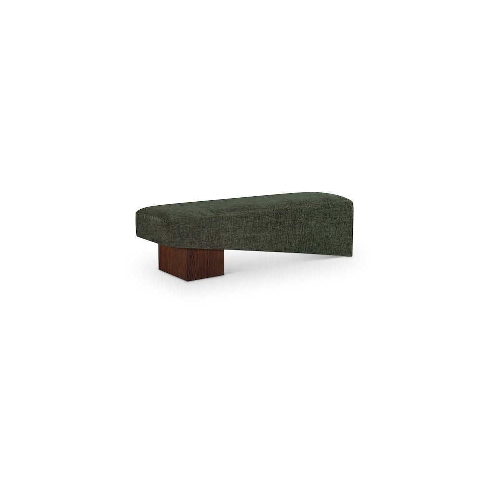 Alora Green Fabric Bench
