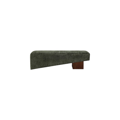 Alora Green Fabric Bench