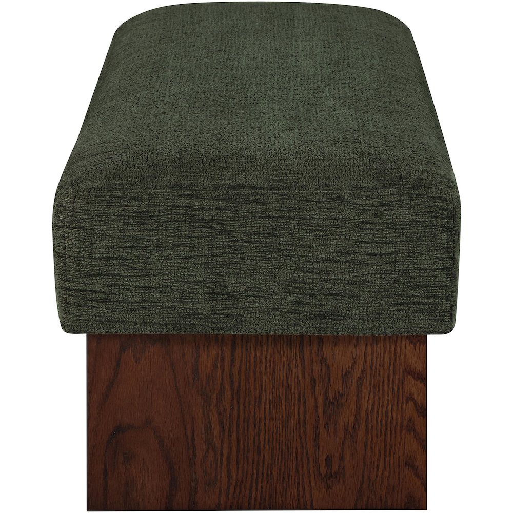 Alora Green Fabric Bench