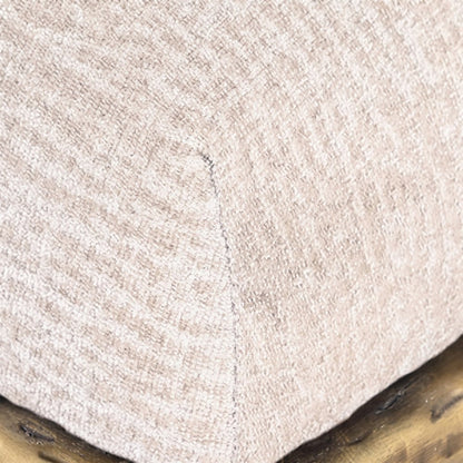 Starlight Canyon Home Bench, Beige Chenille Fabric