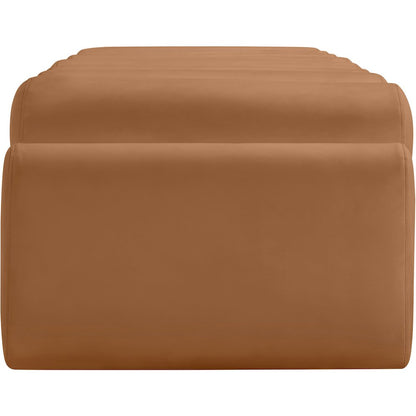 Rumble Cognac Vegan Leather Bench