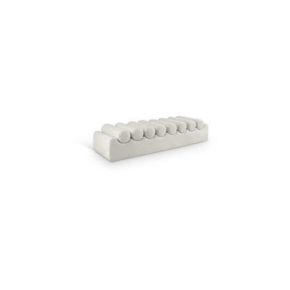 Rumble Cream Vegan Leather Bench