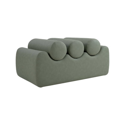 Rumble Green Vegan Leather Bench