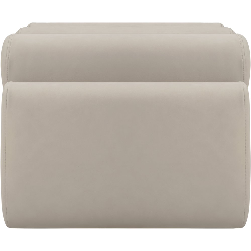 Rumble Taupe Vegan Leather Bench