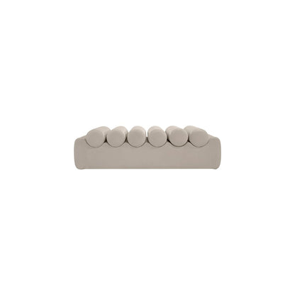 Rumble Taupe Vegan Leather Bench