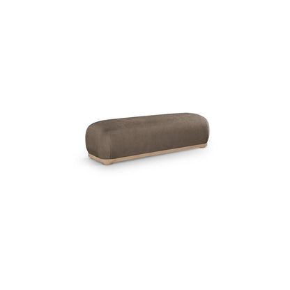 Calum Brown Chenille Fabric Bench