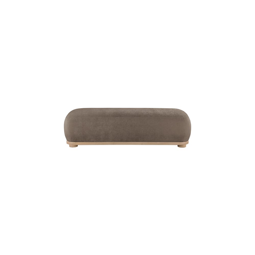 Calum Brown Chenille Fabric Bench