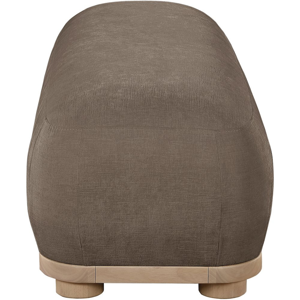 Calum Brown Chenille Fabric Bench