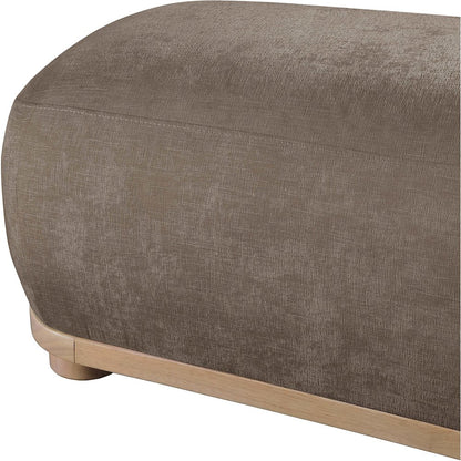 Calum Brown Chenille Fabric Bench