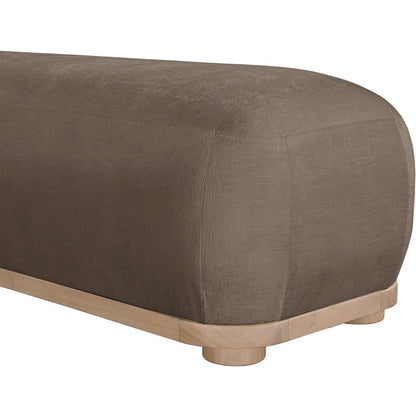 Calum Brown Chenille Fabric Bench