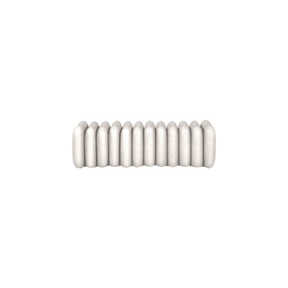 Atticus Cream Vegan Leather Bench