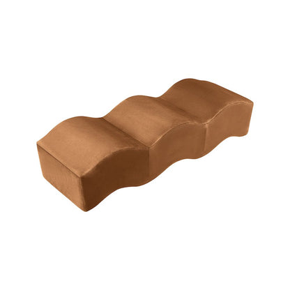 Wave Saddle Velvet Bench