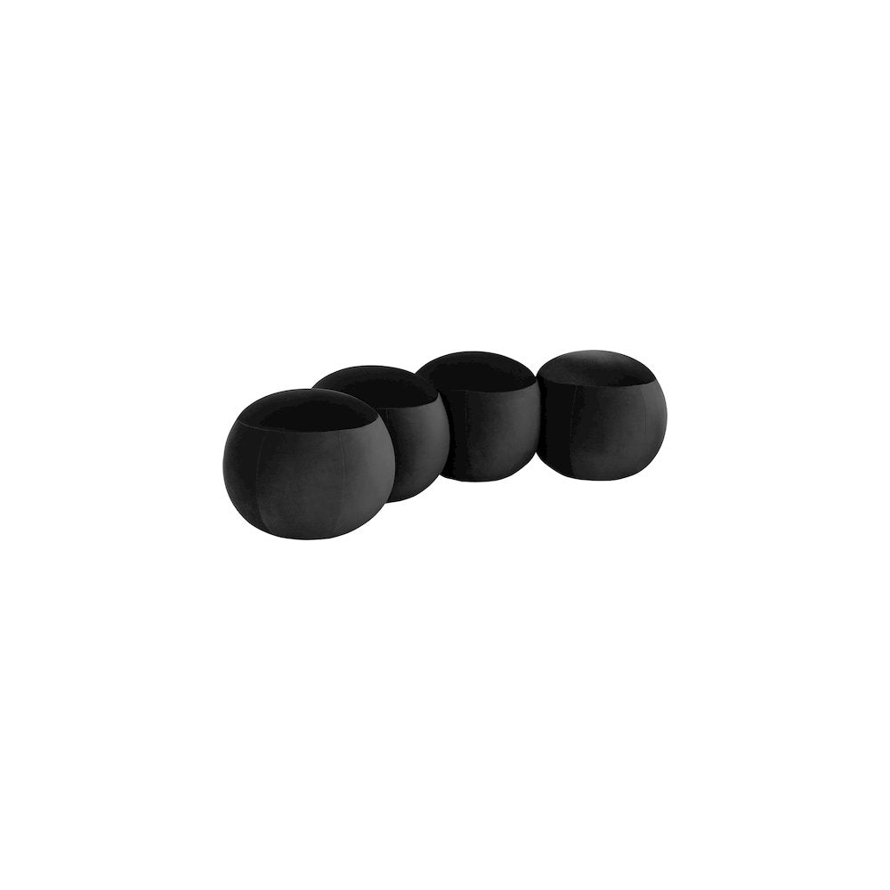 Apollo Black Velvet Bench