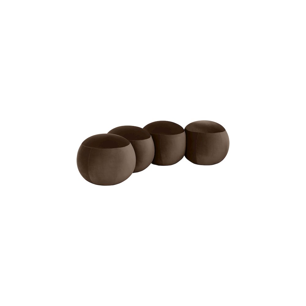 Apollo Brown Velvet Bench