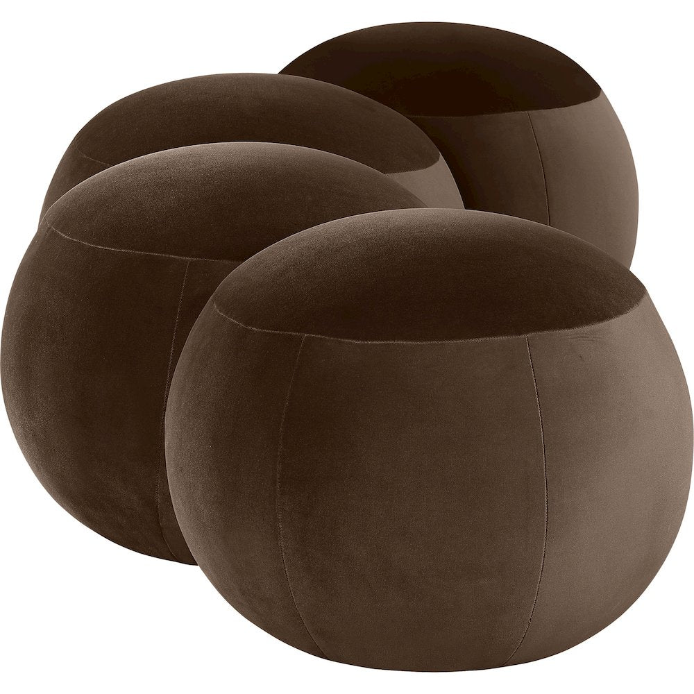 Apollo Brown Velvet Bench