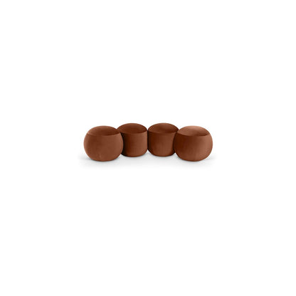 Apollo Cognac Velvet Bench