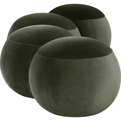 Apollo Green Velvet Bench