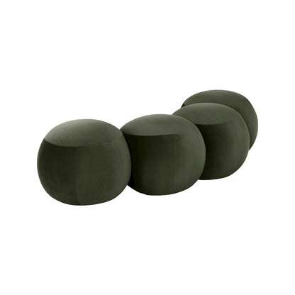 Apollo Green Velvet Bench