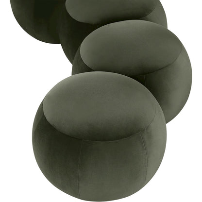 Apollo Green Velvet Bench