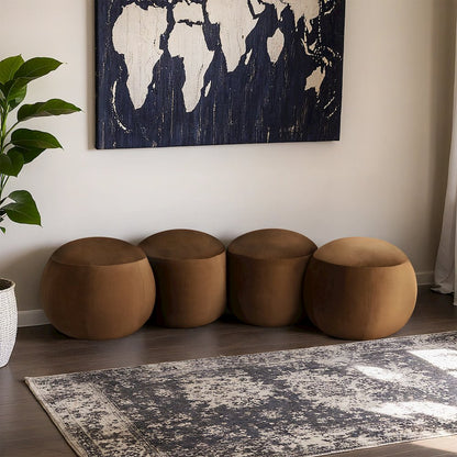 Apollo Saddle Velvet Bench