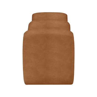 Willow Cognac Vegan Leather Bench
