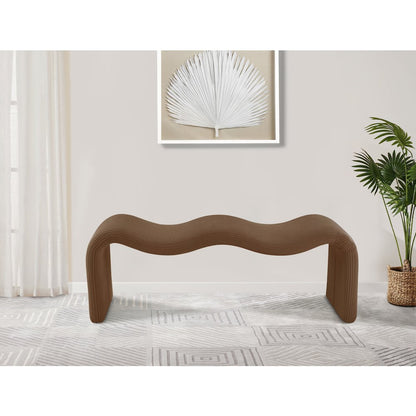 Willow Saddle Corduroy Fabric Bench
