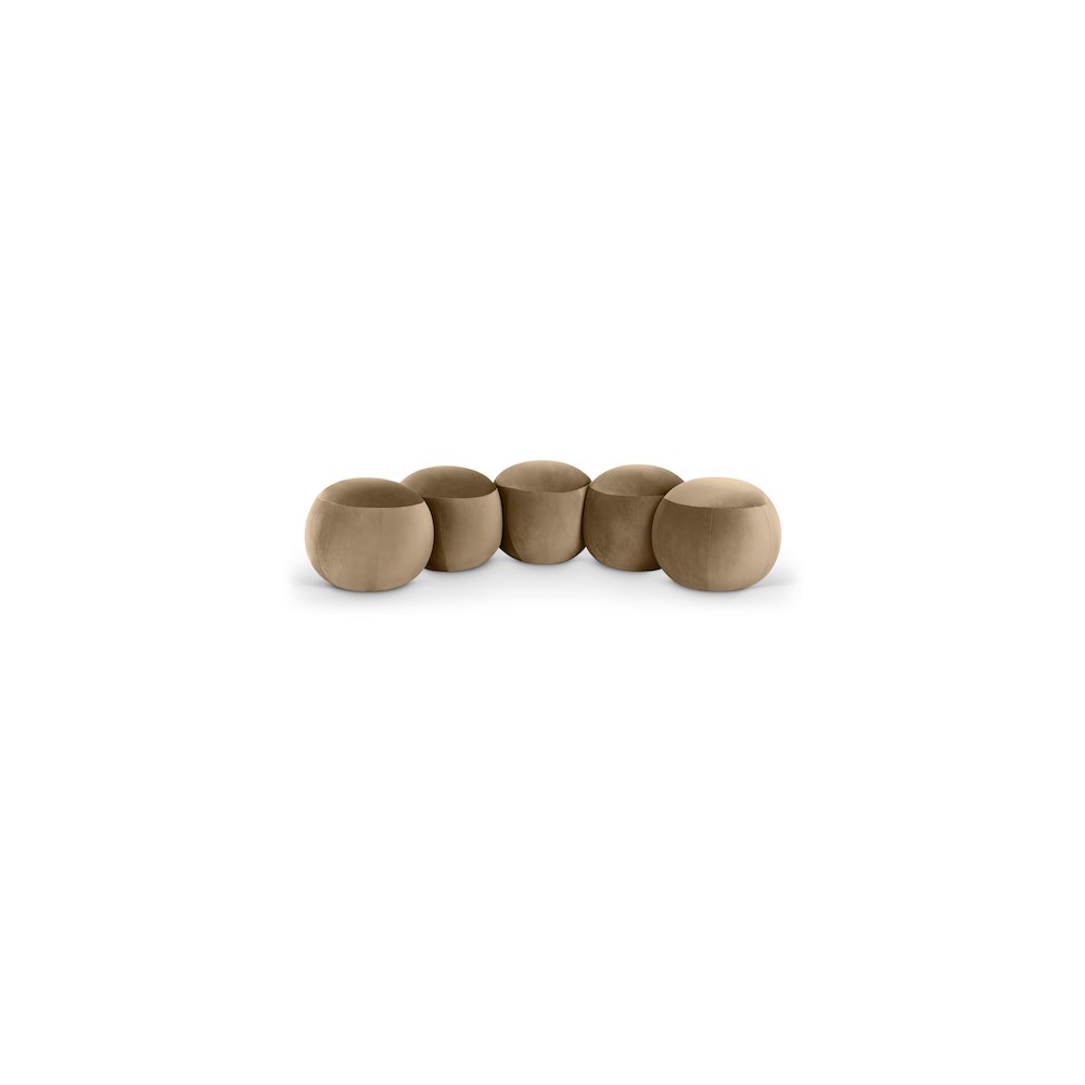 Apollo Beige Velvet Bench