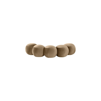 Apollo Beige Velvet Bench