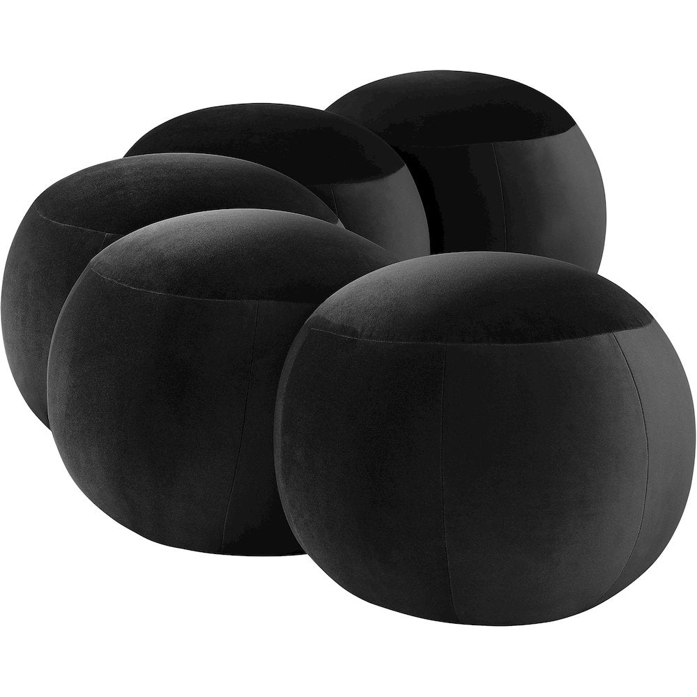 Apollo Black Velvet Bench