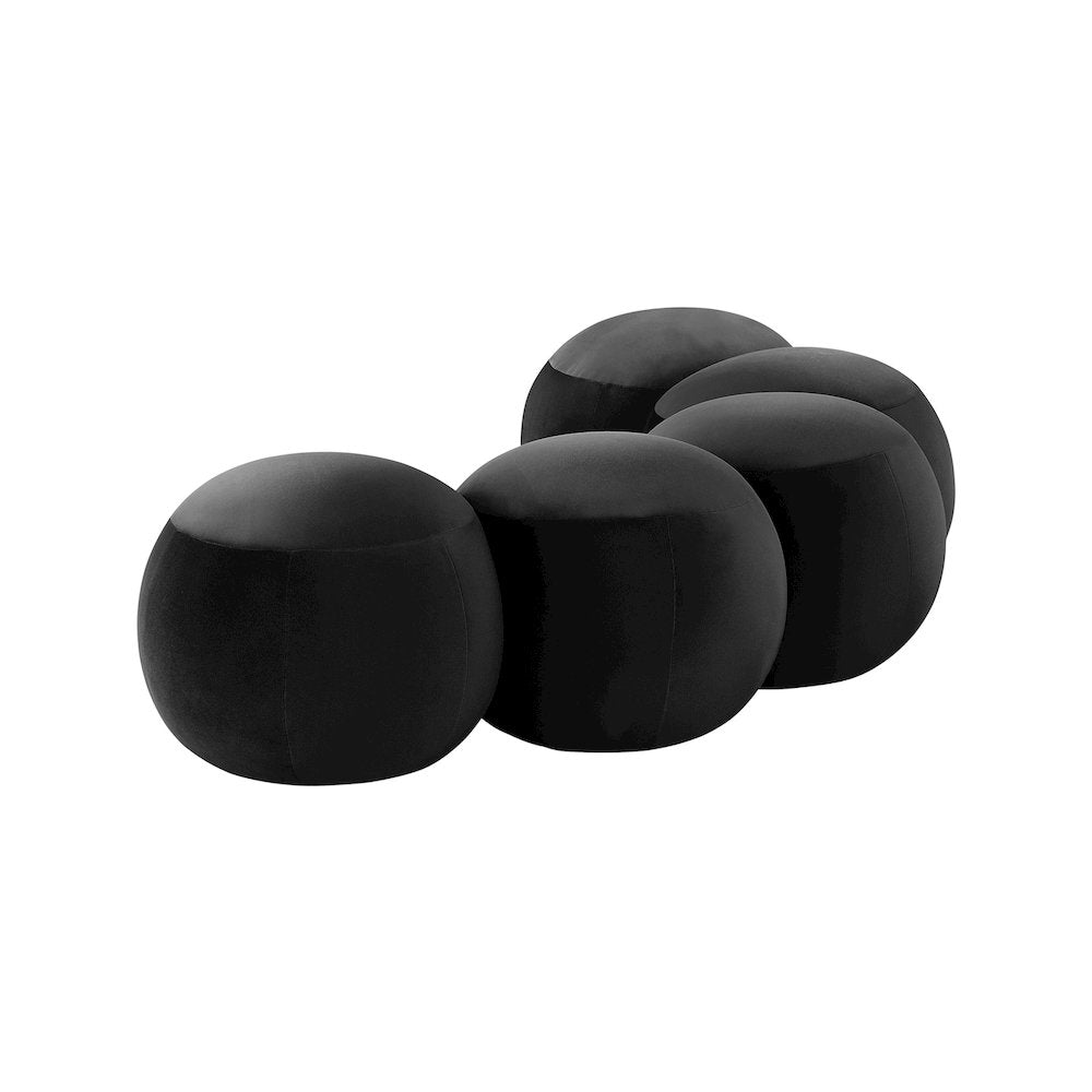 Apollo Black Velvet Bench