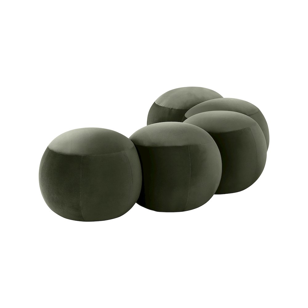 Apollo Green Velvet Bench