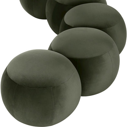 Apollo Green Velvet Bench