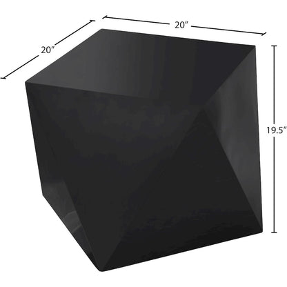 Gemma Matte Black End Table