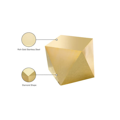 Gemma Gold End Table