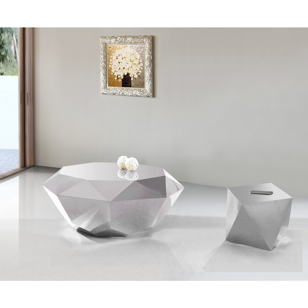 Gemma Silver End Table