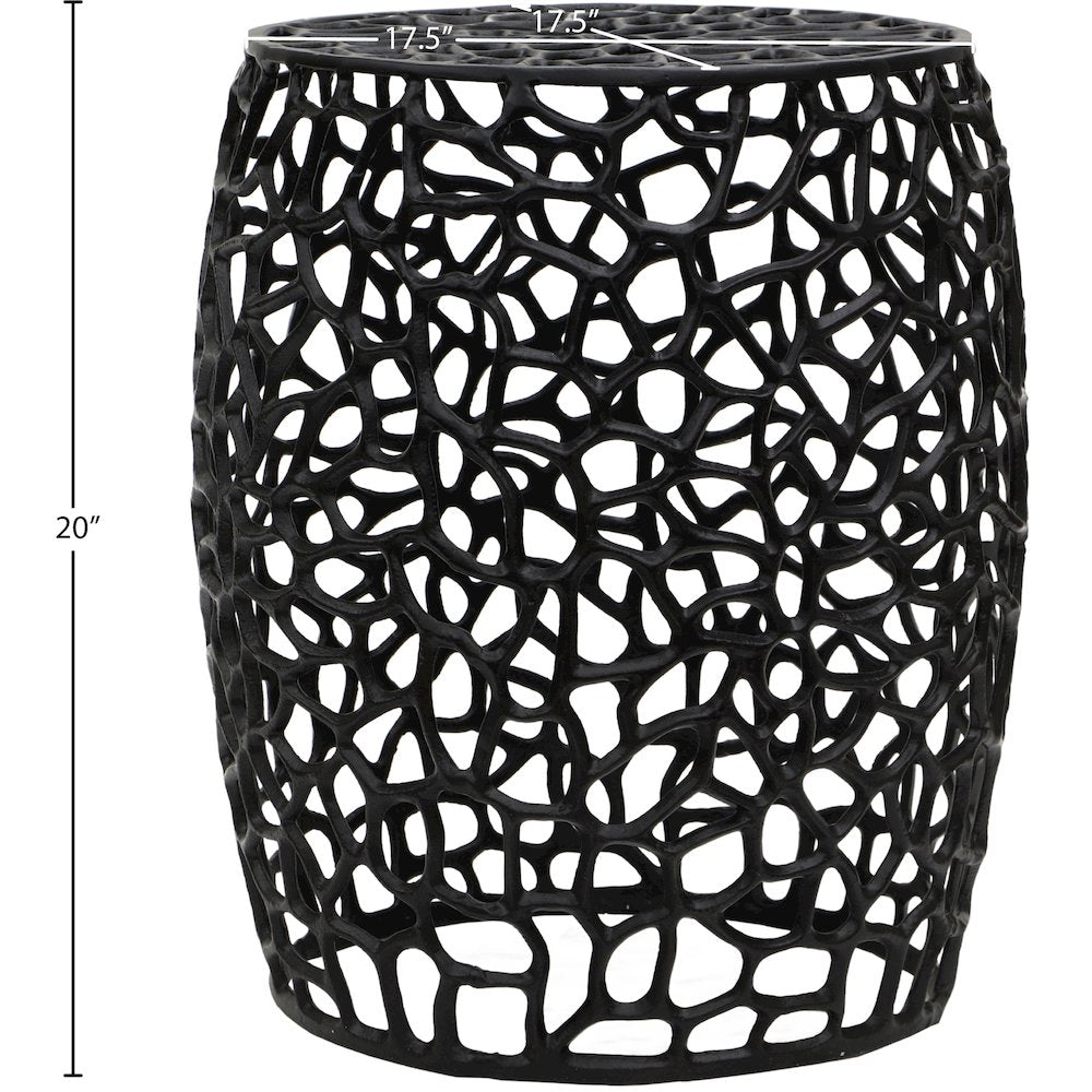 Priya Black End Table