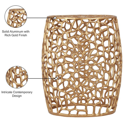 Priya Gold End Table