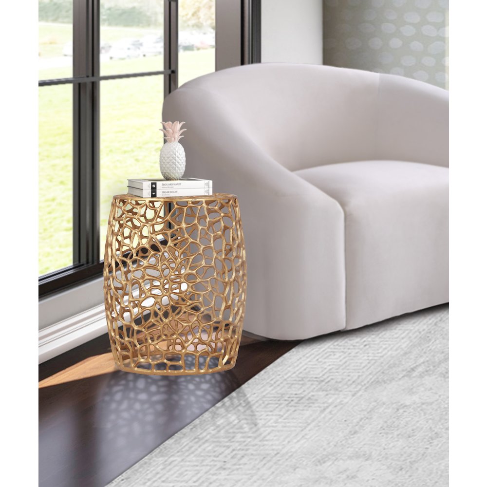 Priya Gold End Table