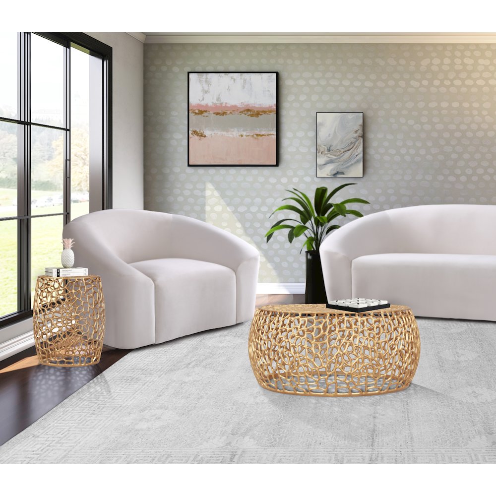 Priya Gold End Table