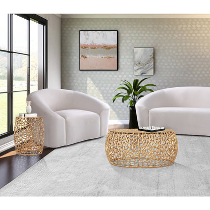 Priya Gold End Table