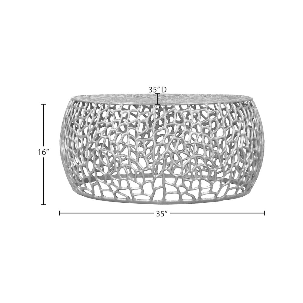 Priya Silver Coffee Table