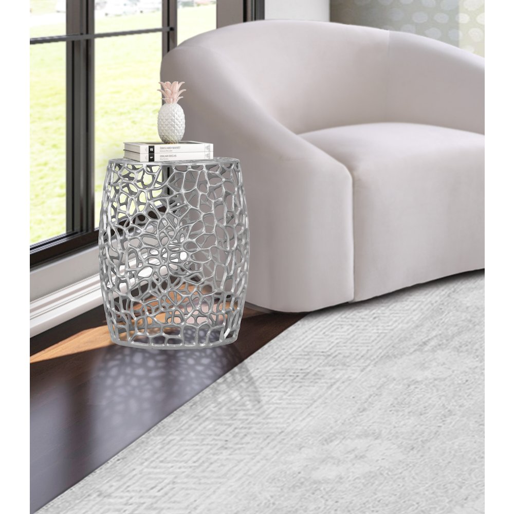 Priya Silver End Table
