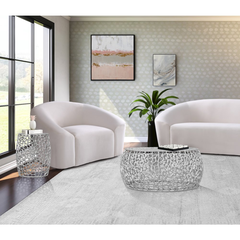 Priya Silver End Table