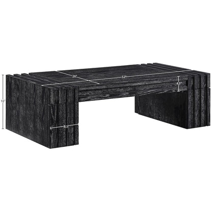 Stanton Black Oak Veneer And Solid Wood Coffee Table