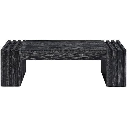 Stanton Black Oak Veneer And Solid Wood Coffee Table