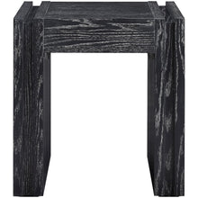 Stanton Black Oak Veneer And Solid Wood End Table